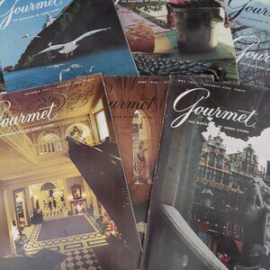 Lot of 12 Vintage 1975 Gourmet Magazines
